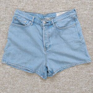 Rag & Bone Light Wash Denim Shorts Size 29 High Rise Premium Denim